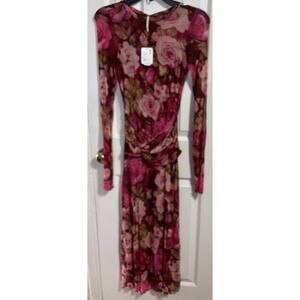 Free People Gianni Maxi Dress Size S Pink Red Feminine Romantic